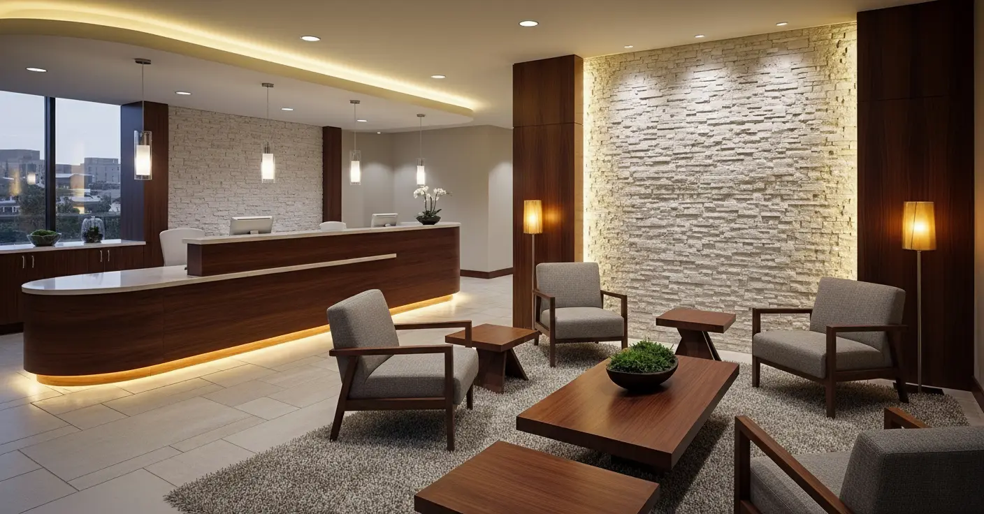 Dental office reception